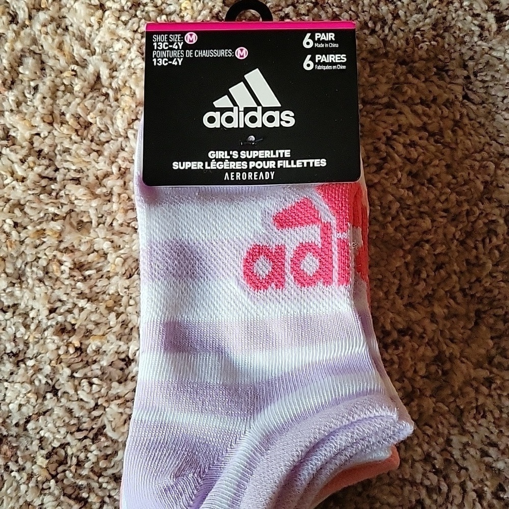 Adidas girl's socks, 13C-4Y, nwt
